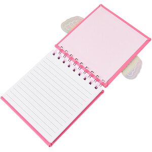 Pig Mini Spiral Plush Notebook - Pink by i doodle