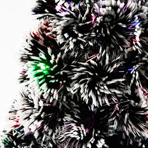 HOMCOM Artificial Christmas Xmas Tree with LED Snowflake - Green / 4ft by HOMCOM