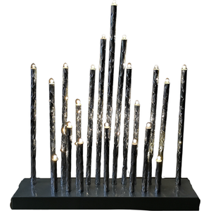 Battery Op Christmas LED Candle-bridge - Silver by Samuel Alexander