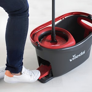 Vileda Turbo 2 in 1 Microfibre Mop and Bucket Set - Red by Unbranded