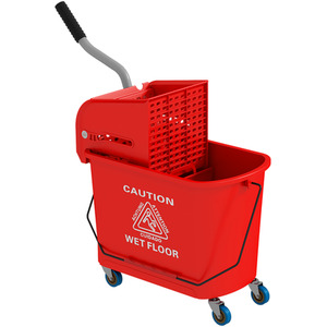 HOMCOM Mop Bucket with Wringer Wheels by HOMCOM
