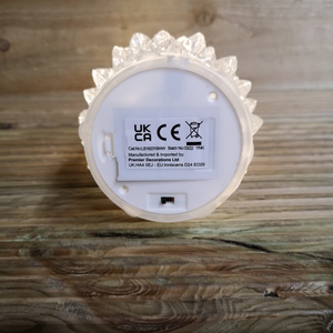 30cm Dual Power LED Water Spinner Christmas Tree With Warm White LEDs - White water spinner by Samuel Alexander