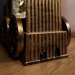 Water Spinner Christmas Train and with Santa Scene - Brown by Samuel Alexander