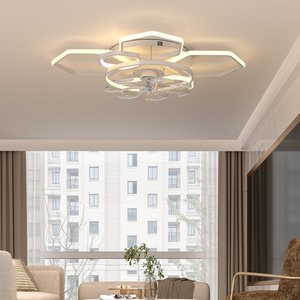Geometric Ceiling LED Fan Light by komore