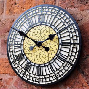 Garden Wall Clock Big Ben - Black & White by Garden Mile