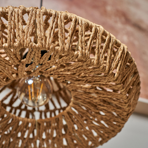 Natural Woven Natural Ceiling Pendant Light Shade Weave Rope Lampshade - Brown by ValueLights