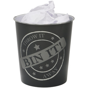 Small Bin It Waste Paper Bin by JVL