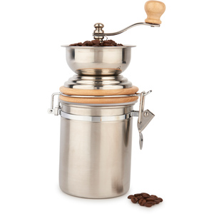 La Cafetire Traditional Hand-Operated Coffee Mill - Silver by LA CAFETIERE