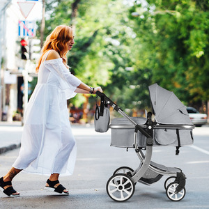 2-in-1 Baby Stroller Pushchair - Grey by Costway