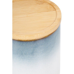 Large Reactive Glaze Canister - Blue