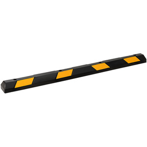 Large Heavy Duty Rubber Parking Curb - Black by Costway