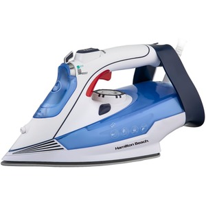 Pro SteamMax 3000W White and Blue Steam Iron - Blue by Hamilton Beach
