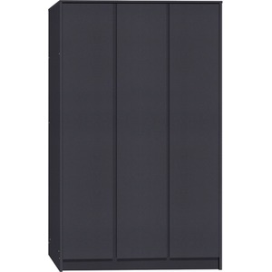 Malvern 3 Door Wardrobe Bedroom Set - Black by Seconique