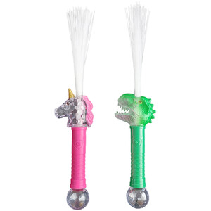 LED Unicorn or Dinosaur Wand - Green or Pink