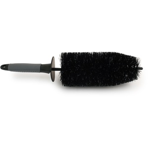 Garden Tools Lawnmower Cleaning Alloy Wheel Tyre Brush - Black, Grey by Charles Bentley