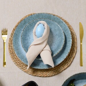 Santorini Reactive Glaze Plate - Blue / Side Plate