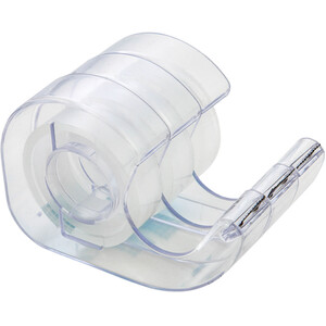 Set of 3 Clear Tape Dispensers with Tape Rolls