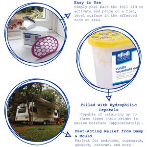 Harbour Housewares Interior Dehumidifiers - 500ml - Lavender - Pack of 10 - Lavender by Harbour Housewares