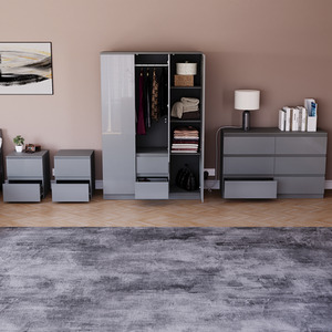 Vida Designs Glinton 4 Piece FSC Bedroom Set - Grey by Vida Designs