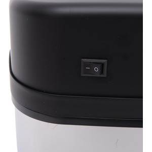 HOMCOM Stainless Steel Automatic Sensor Dustbin - Silver and Black by HOMCOM