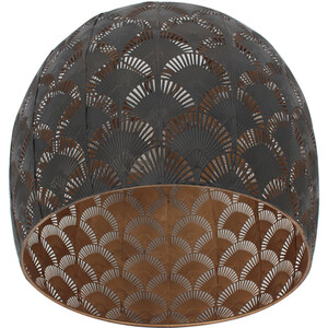 Black and Gold Morrocan Dome Pendant - Black