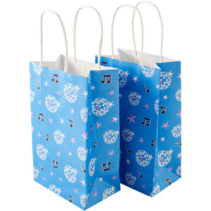 Pack of 8 Disco Party Bags - Blue