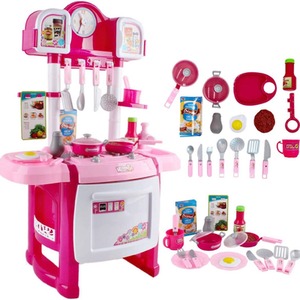Miniature Kitchen with Light, Sound and Water Features - Pink