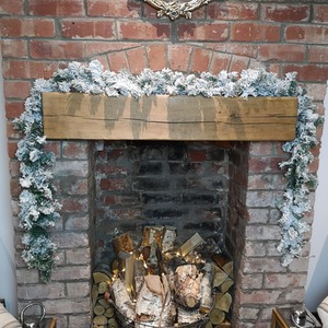 Kaemingk Snowflocked Luxury Christmas Imperial Garland - Green by Samuel Alexander