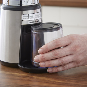 Morphy Richards Stainless Steel Burr Grinder - Silver by Morphy Richards