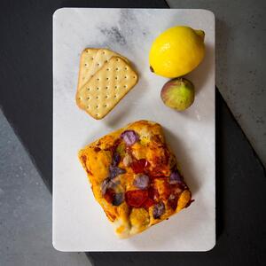 12pc Marble Placemats Square Coasters Set - White by Argon Tableware