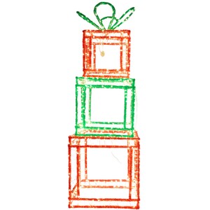 Acrylic Festive Present Stack