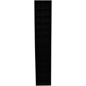 BLOCK - Tall Sleek 360 CD 160 DVD Media Storage Tower Shelves - Black - Black by Watsons