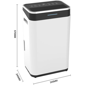 Auto-Off Coloured LED Quiet Dehumidifiers by Livingandhome