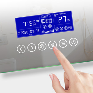 LED Bathroom Mirror with Blutooth Touch and Touch Switch - White by AicaBathroom