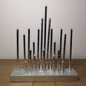 Battery Op Christmas LED Candle-bridge - Silver by Samuel Alexander