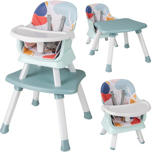 Multifunctional Baby High Chair - Blue & White by Costway