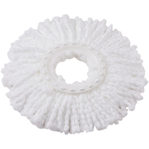 Livingandhome Self-Wringing Mop with Cleaning Bucket - Grey & White by Livingandhome