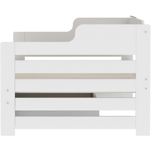 Single Guest Sofa Bed - White by Abrihome