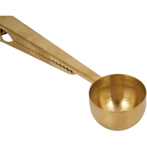 Kaiseki 2-in-1 Coffee Scoop and Clip - Gold