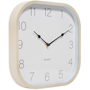 Wood Effect Wall Clock - Neutral