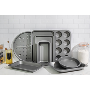 KitchenCraft Baking Trays Set of 8 - Grey by KitchenCraft