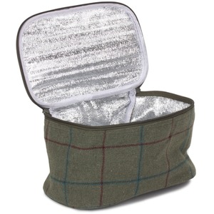 Small Green Tweed Cooler Bag - Green by Red Hamper