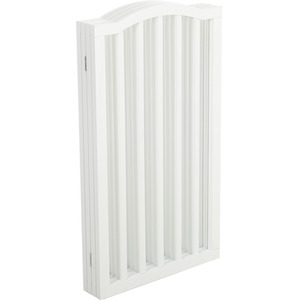 WhiskerJoy 4 Panel Wooden Safety Gate - white / 46 - 184 cm / 184cm by WhiskerJoy