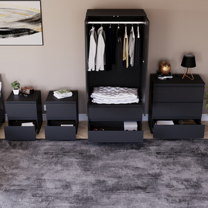 Denver Bedroom Set (2 Drawer Bedside (x2), 3 Drawer Chest, 2 Door Wardrobe) by Vida Designs