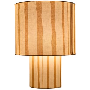 Yellow Stripe Table Lamp - Yellow