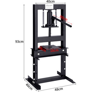 6 Ton Floor Standing Hydraulic Press - Black by Livingandhome