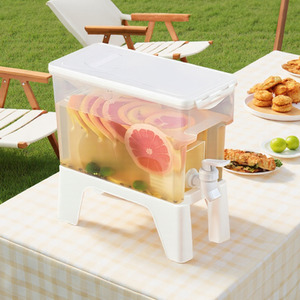 3.5L Refrigerator Beverage Dispenser with Base - White by komore