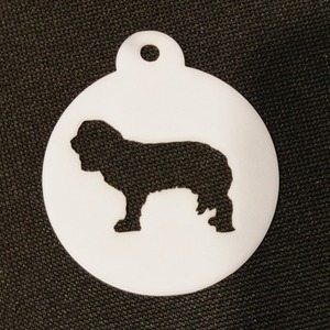 Dog Themed Coffee Stencil - White / Cavalier by Pet Mirrors