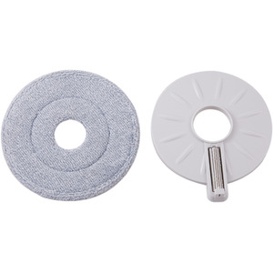 Hands-free Spin Mop and Bucket Cleaning Set - Grey / 26cm by Livingandhome