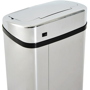 HOMCOM Motion Sensor Stainless Steel Trash Can - Silver by HOMCOM